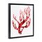 Stupell Industries Modern Curved Coral Floater Framed Canvas Wall Art Design by Patti Mann